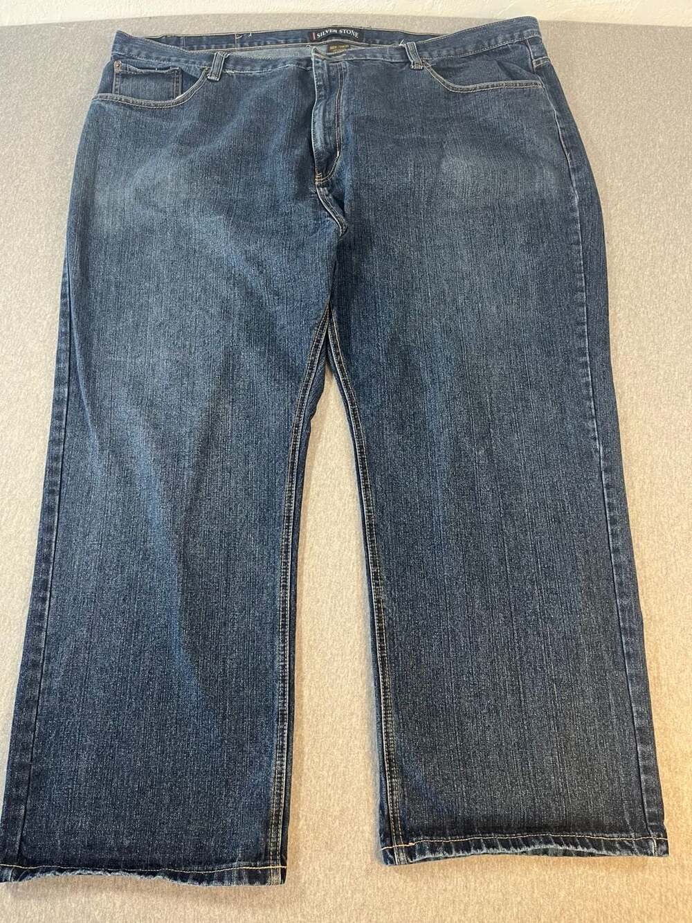 Silver Stone Superior Quality Relaxed Straight Leg Jeans 50x30